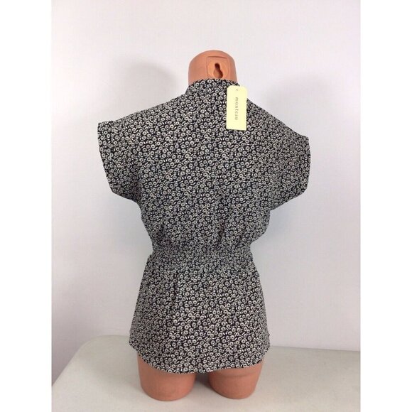 Monteau Floral Blouse Top Womens Small New - Picture 4 of 6